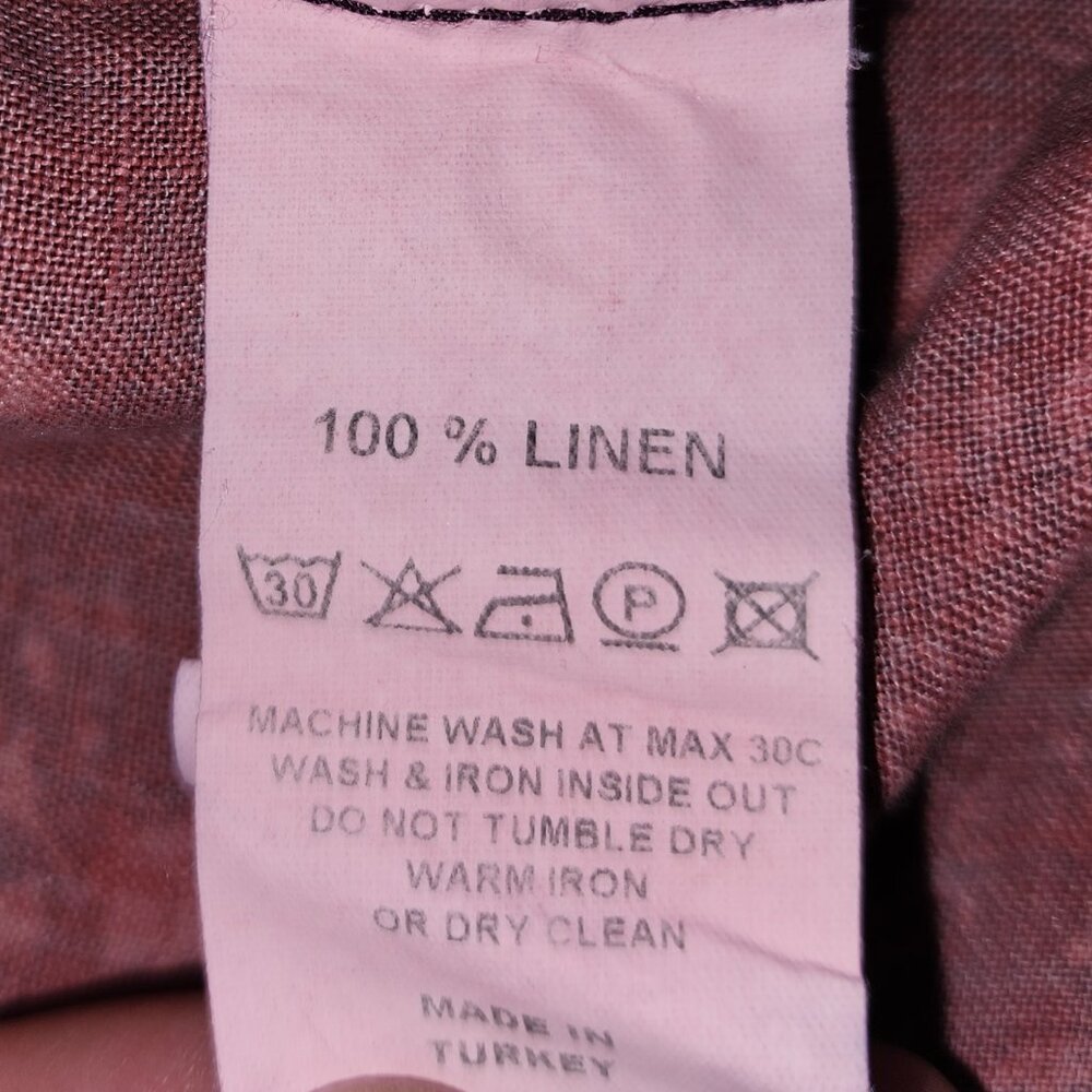 32 Bar Blues 100% Linen shirt, Men's XLarge - Picture 4 of 4